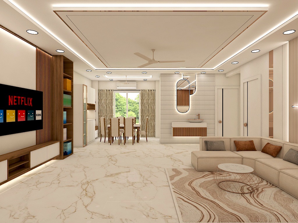 Neutral Muse - Living Dining Kitchen | Das Designer Executor